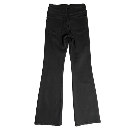 Express Women 2S Boot Super High Rise Jeans Stretch+ Denim Black Flare Leg Comfy - Picture 10 of 10